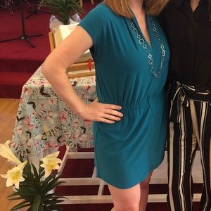 Turquoise WHBM dress
